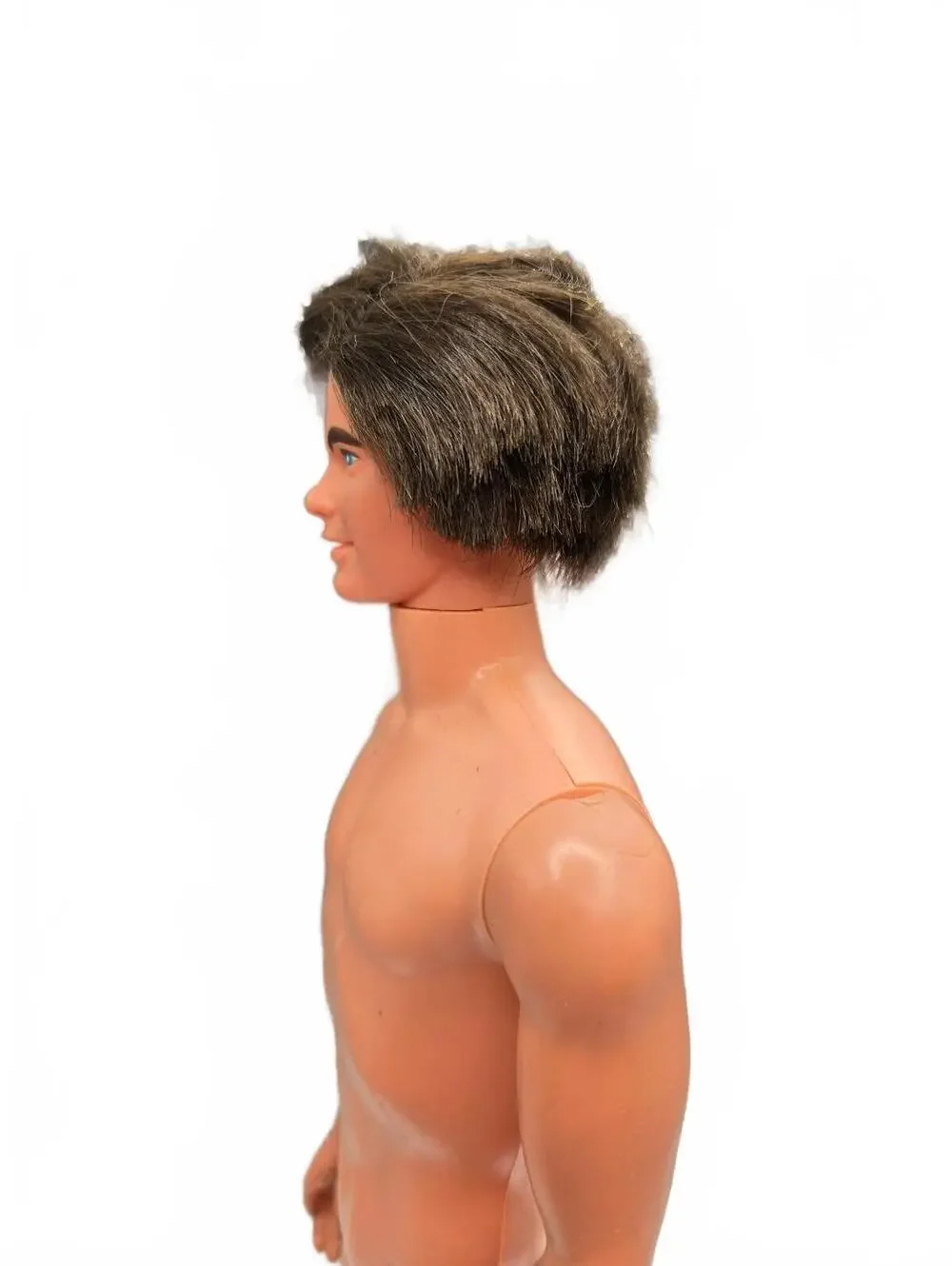 1973 Mattel Mod Hair Ken #4224 vintage Barbie Doll, Rooted Brown Hair, needs TLC